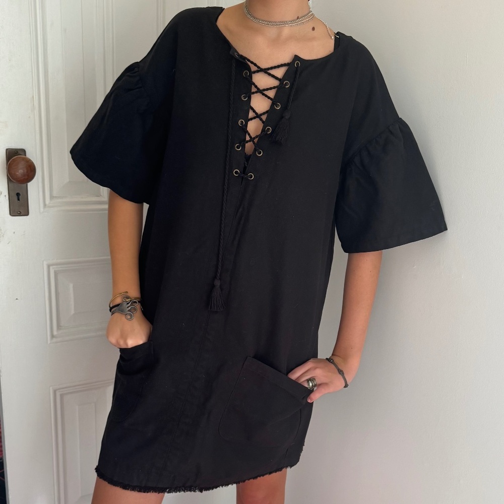 ULLA JOHNSON COTTON/LINEN DRESS SIZE 6